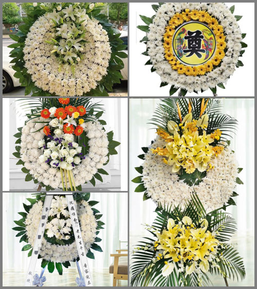 广东清远市清城区飞来峡镇西坑村花圈速递